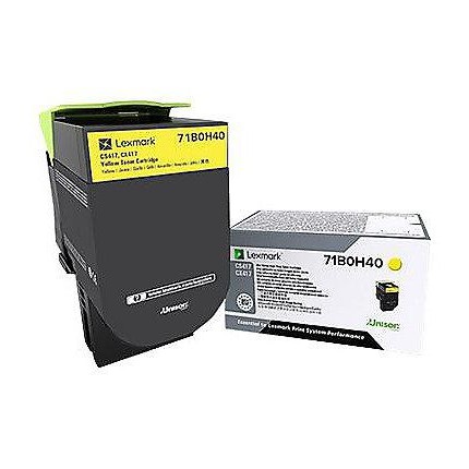 Toner Original Lexmark Yellow, 71B0H40, pentru CS417|CX417, 3.5K, (timbru verde 1.2 lei) , 
