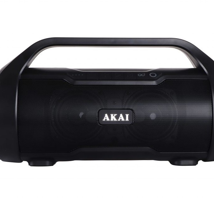 BOXE portabile AKAI, compact 2.0, RMS 15W, Bluetooth, conector Bluetooth, Jack 3.5mm, USB, negru, 