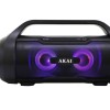 BOXE portabile AKAI, compact 2.0, RMS 15W, Bluetooth, conector Bluetooth, Jack 3.5mm, USB, negru, 