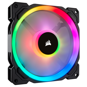 VENTILATOR CORSAIR, pt carcasa PC, 140 mm, 1300 rpm, LED RGB, pack 1 ventilator, 