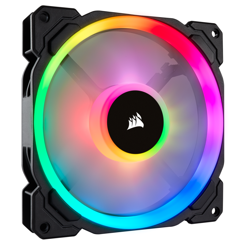 VENTILATOR CORSAIR, pt carcasa PC, 140 mm, 1300 rpm, LED RGB, pack 1 ventilator, 