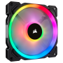 VENTILATOR CORSAIR, pt carcasa PC, 140 mm, 1300 rpm, LED RGB, pack 1 ventilator, 