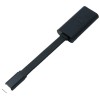 CABLU alimentare si date DELL, pt. smartphone, USB 3.0 (M) la USB Type-C (T), 0.13 m, metal, plastic, negru, 