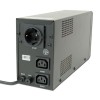 UPS GEMBIRD Line Int. cu sin. simulata, fara management, Tower, LCD,  650VA/390W, AVR, 1x Schuko + 2x IEC, baterie 1x 12V/7Ah, incarcare pana la 12h, 
