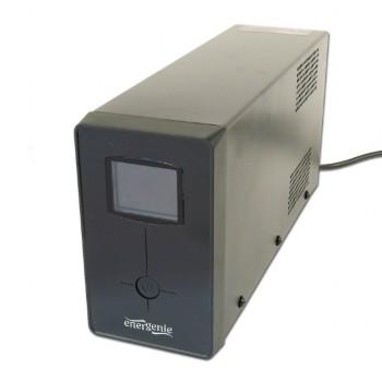 UPS GEMBIRD Line Int. cu sin. simulata, cu management, Tower, LCD,  850VA/510W, AVR, 1x Schuko + 2x IEC, baterie 1x 12V/8Ah, incarcare pana la 12h, USB, 2x RJ11, 