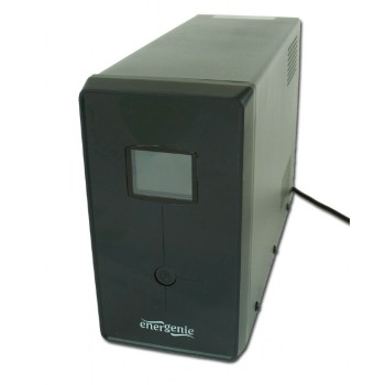 UPS GEMBIRD Line Int. cu sin. simulata, cu management, Tower, LCD, 1200VA/720W, AVR, 2x Schuko + 3x IEC, baterie 2x 12V/7Ah, incarcare pana la 12h, USB, 2x RJ11, 