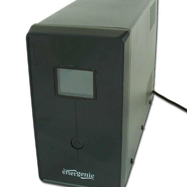 UPS GEMBIRD Line Int. cu sin. simulata, cu management, Tower, LCD, 1200VA/720W, AVR, 2x Schuko + 3x IEC, baterie 2x 12V/7Ah, incarcare pana la 12h, USB, 2x RJ11, 