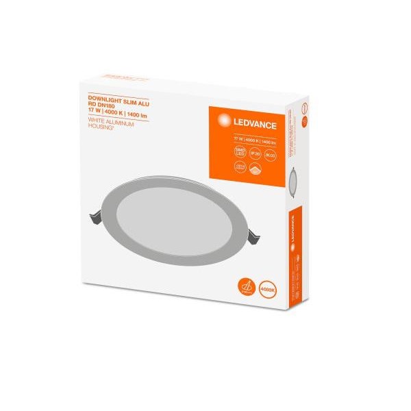 PANOU LED OSRAM, LED, soclu integrat, putere 17 W, tip lumina alb rece, 1350 lumeni, alimentare 220 - 230 V, 