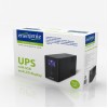 UPS GEMBIRD Line Int. cu sin. simulata, cu management, Tower, LCD, 1500VA/900W, AVR, 2x Schuko + 3x IEC, baterie 2x 12V/8Ah, incarcare pana la 12h, USB, 2x RJ11, 