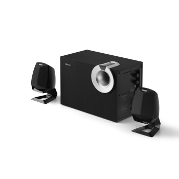 BOXE EDIFIER 2.1, RMS:   34W (2 x 8W, 1 x 18W), bluetooth, volum, bass; raport semnal-zgomot: #25dBA, frecventa raspuns - sateliti: 210Hz - 20kHz, black, 
