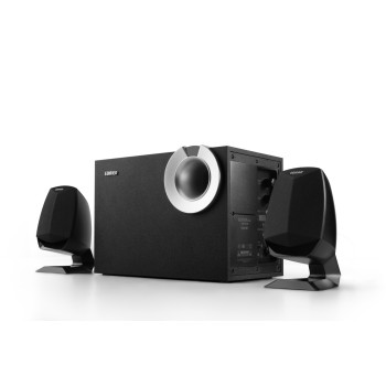 BOXE EDIFIER 2.1, RMS:   34W (2 x 8W, 1 x 18W), bluetooth, volum, bass; raport semnal-zgomot: #25dBA, frecventa raspuns - sateliti: 210Hz - 20kHz, black, 