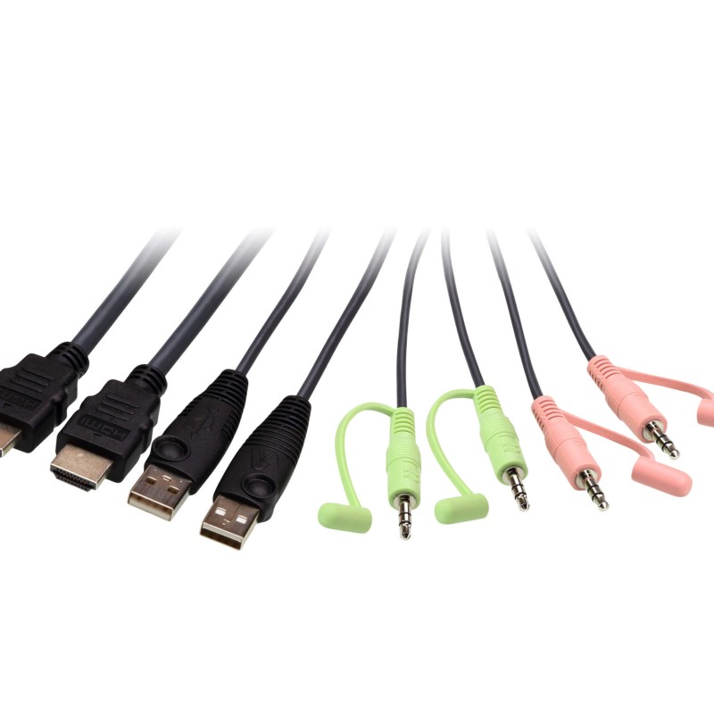 SWITCH KVM ATEN control 2 PC la 1 KVM, 4K resolution, button port selector, conector tip USB (T) x 2 | HDMI (T) x 2, 2 x 3.5mm Audio Jack Male 