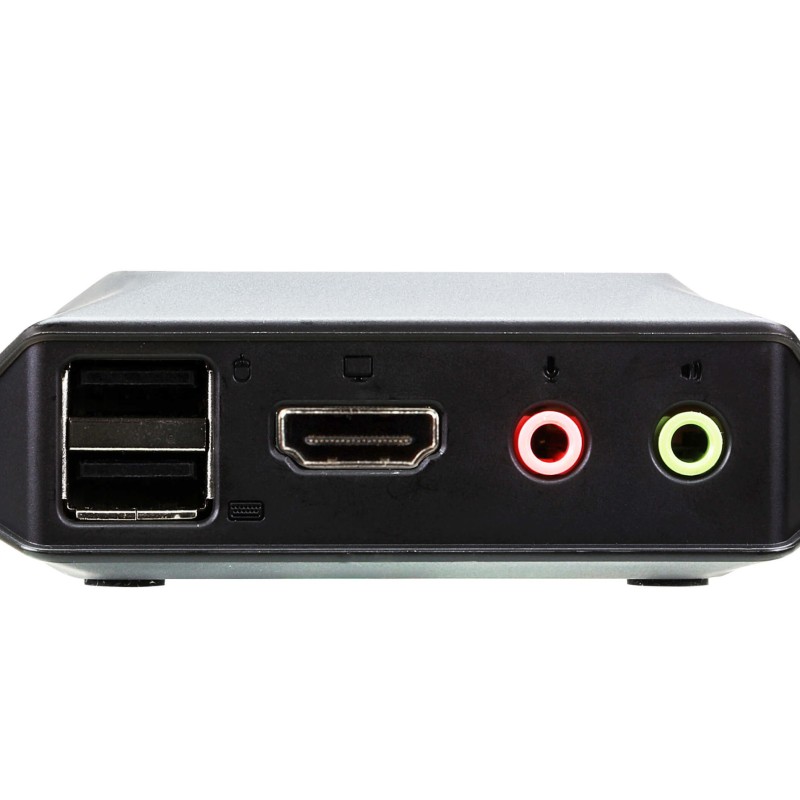 SWITCH KVM ATEN control 2 PC la 1 KVM, 4K resolution, button port selector, conector tip USB (T) x 2 | HDMI (T) x 2, 2 x 3.5mm Audio Jack Male 
