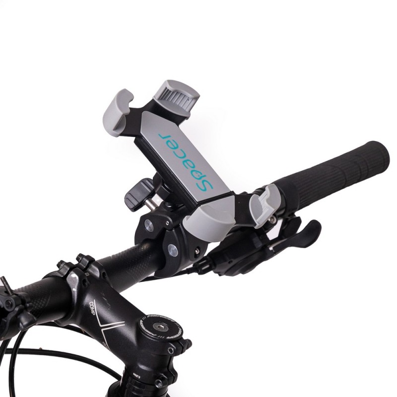 SUPORT Bicicleta SPACER pt SmartPhone, Multi-Purpose, fixare de bare de diferite dimensiuni, Negru, 