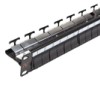 Patch Panel neechipat | Modular | Cat 5, 6, 6A, 7, 7A | Cupru | 24 | Snap-in | LANmark | Negru
