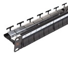 Patch Panel neechipat | Modular | Cat 5, 6, 6A, 7, 7A | Cupru | 24 | Snap-in | LANmark | Negru