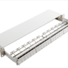 Patch Panel neechipat | Modular Sliding | Cat 5, 6, 6A, 7, 7A | Cupru | 24 | Snap-in | LANmark | Alb