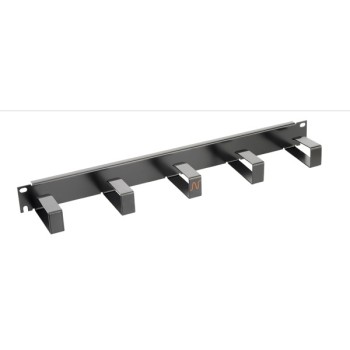 Organizator cabluri 1U negru