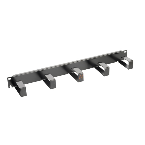 Organizator cabluri 1U negru
