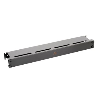 Organizator cabluri cu capac 1U negru, 