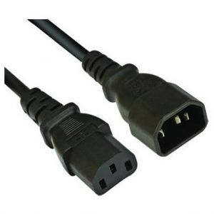 CABLU alimentare PC BACHMANN, 1.5 m, intrare C14 (PC) (T), iesire C13 (PC) (M), 16 A, negru, 