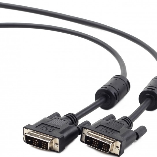 CABLU video GEMBIRD, DVI-D SL (T) la DVI-D SL (T), 1.8m, negru, 
