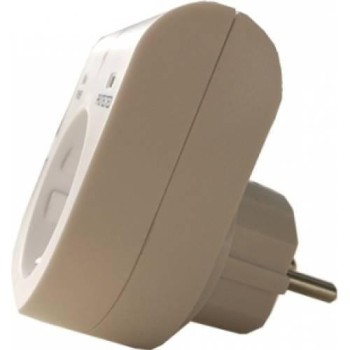 Dispozitiv de protectie personala la supratensiune 16A/250V; 4,5KA | Numar iesiri 1 | Schuko | Alb, 