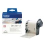 Banda Continua Hartie  Original Brother Black on Clear, DK22113, pentru P-TOUCH QL-1100|QL-800|QL-810|QL-1050|QL-1060|QL-500|QL-560|QL-570|QL-580|QL-650|QL-700, 62x15mm, 24m, incl.TV 0 RON, 