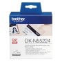 Banda Continua Hartie  Original Brother Black on White, DKN55224, pentru P-TOUCH QL-1100|QL-800|QL-810|QL-1050|QL-1060|QL-500|QL-560|QL-570|QL-580|QL-650|QL-700, 54mmx30.48m, incl.TV 0 RON, 