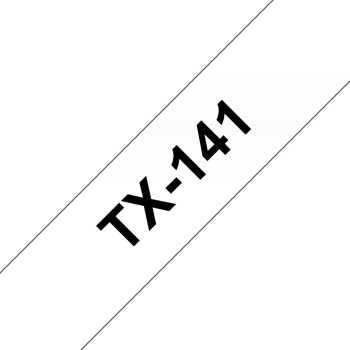 Banda laminata Original Brother Black on Clear, TX141, pentru D400|D450|E300|H300|18R|300|310|320|340|1300|1700|1750|1760|1800|1810|1830|1880|1890|1900|1910|1950|1960|2030|2040|2100|2110|ST5, 18mm, incl.TV 0 RON, 