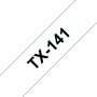 Banda laminata Original Brother Black on Clear, TX141, pentru D400|D450|E300|H300|18R|300|310|320|340|1300|1700|1750|1760|1800|1810|1830|1880|1890|1900|1910|1950|1960|2030|2040|2100|2110|ST5, 18mm, incl.TV 0 RON, 