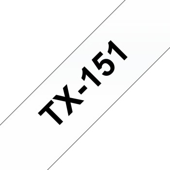 Banda laminata Original Brother Black on Clear, TX151, pentru D600|E500|E550|H500|P700|P710|P750|330|350|520|540|580|1400|1500|1600|1650|2200|2210|2300|2310|2400|2410|2430|2500|2600|2610|2700|2710|2730|2730|7500|7600, 24mm, incl.TV 0 RON, 