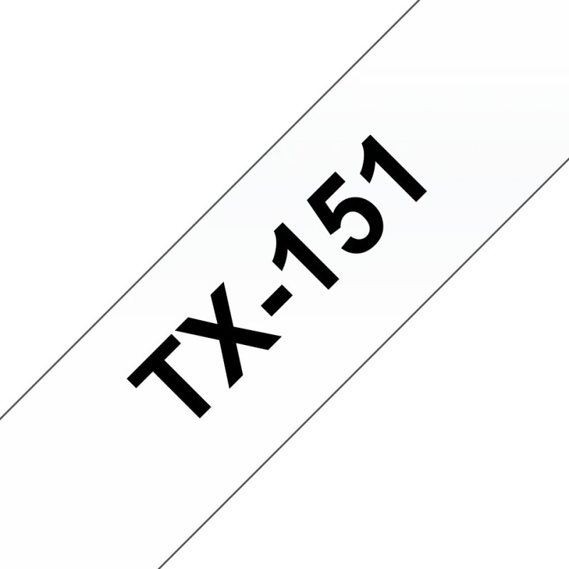 Banda laminata Original Brother Black on Clear, TX151, pentru D600|E500|E550|H500|P700|P710|P750|330|350|520|540|580|1400|1500|1600|1650|2200|2210|2300|2310|2400|2410|2430|2500|2600|2610|2700|2710|2730|2730|7500|7600, 24mm, incl.TV 0 RON, 