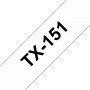 Banda laminata Original Brother Black on Clear, TX151, pentru D600|E500|E550|H500|P700|P710|P750|330|350|520|540|580|1400|1500|1600|1650|2200|2210|2300|2310|2400|2410|2430|2500|2600|2610|2700|2710|2730|2730|7500|7600, 24mm, incl.TV 0 RON, 