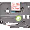 Banda laminata Original Brother Red on Clear, TZE132, pentru E105|E110|H100|H101|H105|H110|H111|P300|128|200|1000|1010|1090|1100|1120|1130|1160|1170|1180|1190|1200|1230|1280|1290|6100|7100|ST1150, 12mm, incl.TV 0 RON, 