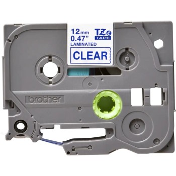 Banda laminata Original Brother Blue on Clear, TZE133, pentru E105|E110|H100|H101|H105|H110|H111|P300|128|200|1000|1010|1090|1100|1120|1130|1160|1170|1180|1190|1200|1230|1280|1290|6100|7100|ST1150, 12mm, incl.TV 0 RON, 