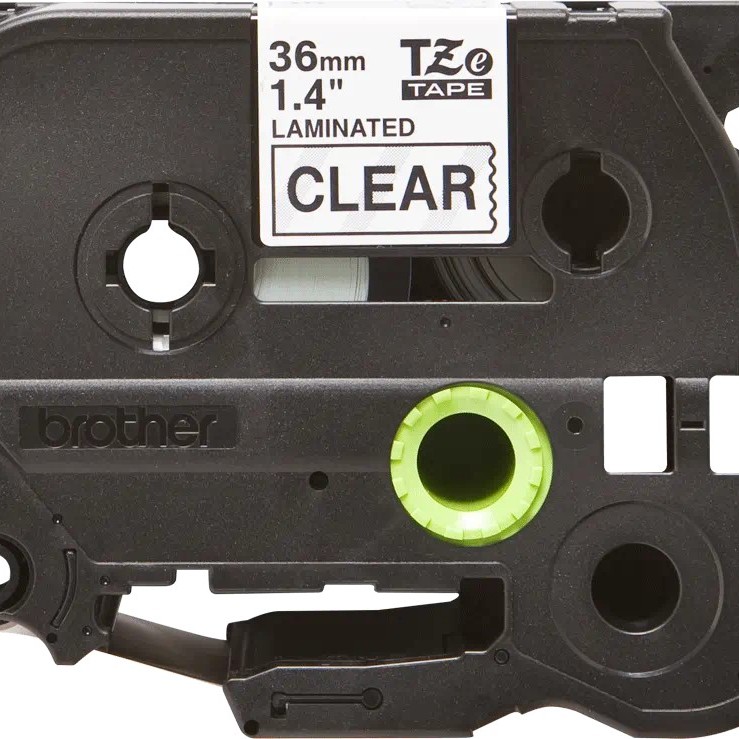 Banda laminata Original Brother Black on Clear, TZE161, pentru 530|550|3600|9200|9400|9500|9600|9700|9800|D800|E800|P900|P910|P950, 36mm, incl.TV 0 RON, 