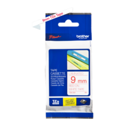 Banda laminata Original Brother Red on White, TZE222, pentru E105|E110|H100|H101|H105|H110|H111|P300|128|200|1000|1010|1090|1100|1120|1130|1160|1170|1180|1190|1200|1230|1280|1290|6100|7100|ST1150, 9mm, incl.TV 0 RON, 