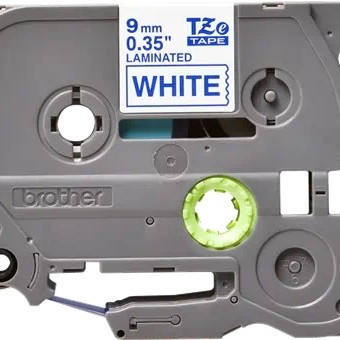 Banda laminata Original Brother Blue on White, TZE223, pentru E105|E110|H100|H101|H105|H110|H111|P300|128|200|1000|1010|1090|1100|1120|1130|1160|1170|1180|1190|1200|1230|1280|1290|6100|7100|ST1150, 9mm, incl.TV 0 RON, 