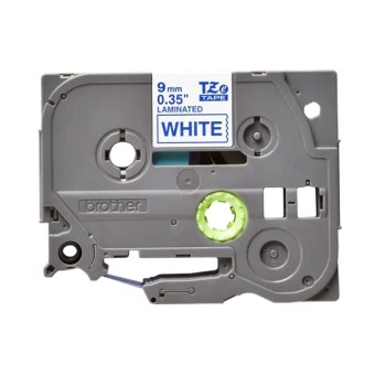 Banda laminata Original Brother Blue on White, TZE223, pentru E105|E110|H100|H101|H105|H110|H111|P300|128|200|1000|1010|1090|1100|1120|1130|1160|1170|1180|1190|1200|1230|1280|1290|6100|7100|ST1150, 9mm, incl.TV 0 RON, 