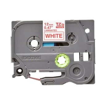 Banda laminata Original Brother Red on White, TZE232, pentru E105|E110|H100|H101|H105|H110|H111|P300|128|200|1000|1010|1090|1100|1120|1130|1160|1170|1180|1190|1200|1230|1280|1290|6100|7100|ST1150, 12mm, incl.TV 0 RON, 