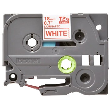 Banda laminata Original Brother Red on White, TZE242, pentru D400|D450|E300|H300|18R|300|310|320|340|1300|1700|1750|1760|1800|1810|1830|1880|1890|1900|1910|1950|1960|2030|2040|2100|2110|ST5, 18mm, incl.TV 0 RON, 