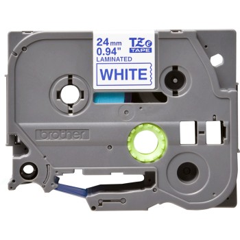 Banda laminata Original Brother Blue on White, TZE253, pentru D600|E500|E550|H500|P700|P710|P750|330|350|520|540|580|1400|1500|1600|1650|2200|2210|2300|2310|2400|2410|2430|2500|2600|2610|2700|2710|2730|2730|7500|7600, 24mm, incl.TV 0 RON, 