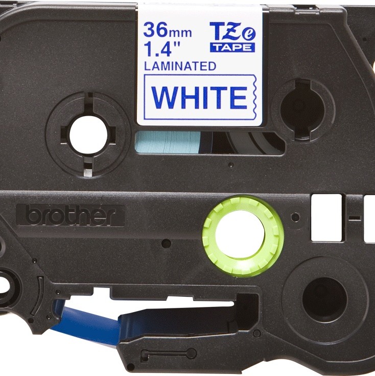 Banda laminata Original Brother Blue on White, TZE263, pentru 530|550|3600|9200|9400|9500|9600|9700|9800|D800|E800|P900|P910|P950, 36mm, incl.TV 0 RON, 