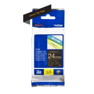 Banda laminata Original Brother Gold on Black, TZE354, pentru D600|E500|E550|H500|P700|P710|P750|330|350|520|540|580|1400|1500|1600|1650|2200|2210|2300|2310|2400|2410|2430|2500|2600|2610|2700|2710|2730|2730|7500|7600, 24mm, incl.TV 0 RON, 