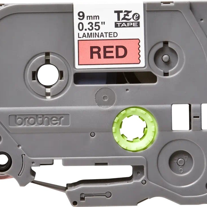 Banda laminata Original Brother Black on Red, TZE421, pentru E105|E110|H100|H101|H105|H110|H111|P300|128|200|1000|1010|1090|1100|1120|1130|1160|1170|1180|1190|1200|1230|1280|1290|6100|7100|ST1150, 9mm, incl.TV 0 RON, 