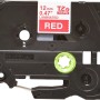 Banda laminata Original Brother White on Red, TZE435, pentru E105|E110|H100|H101|H105|H110|H111|P300|128|200|1000|1010|1090|1100|1120|1130|1160|1170|1180|1190|1200|1230|1280|1290|6100|7100|ST1150, 12mm, incl.TV 0 RON, 