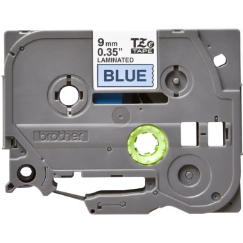 Banda laminata Original Brother Black on Blue, TZE521, pentru E105|E110|H100|H101|H105|H110|H111|P300|128|200|1000|1010|1090|1100|1120|1130|1160|1170|1180|1190|1200|1230|1280|1290|6100|7100|ST1150, 9mm, incl.TV 0 RON, 