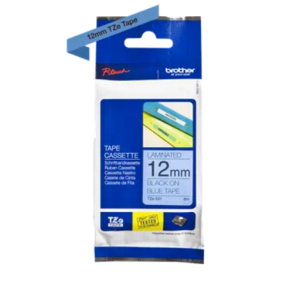 Banda laminata Original Brother Black on Blue, TZE531, pentru E105|E110|H100|H101|H105|H110|H111|P300|128|200|1000|1010|1090|1100|1120|1130|1160|1170|1180|1190|1200|1230|1280|1290|6100|7100|ST1150, 12mm, incl.TV 0 RON, 