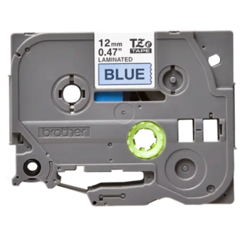 Banda laminata Original Brother Black on Blue, TZE531, pentru E105|E110|H100|H101|H105|H110|H111|P300|128|200|1000|1010|1090|1100|1120|1130|1160|1170|1180|1190|1200|1230|1280|1290|6100|7100|ST1150, 12mm, incl.TV 0 RON, 